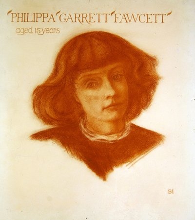 Portret van Philippa Garrett Fawcett op 15-jarige leeftijd door Image Selwyn