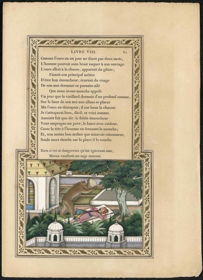 De Beer en de Tuinman, 1837-1839 door Imam Bakhsh Lahori