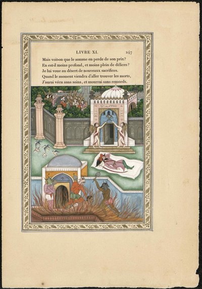Songe dun habitant du Mogol De droom van de Mogol, 1837-1839 door Imam Bakhsh Lahori