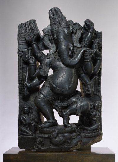 Ganesha (muskoviet biotiet schist) door Indian School