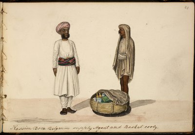 Kassim Bohori, bevoorradingsagent. Belgaum door Indian School