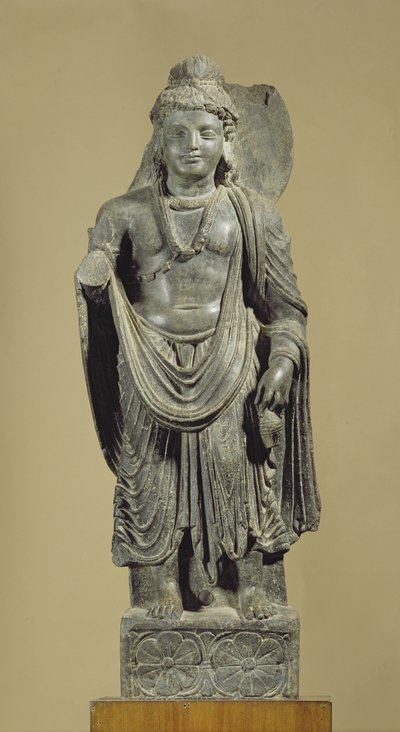 Maitreya, Gandhara door Indian School