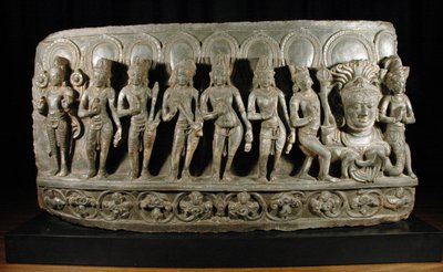 Navagraha, ca.950-1000 (detail) door Indian School