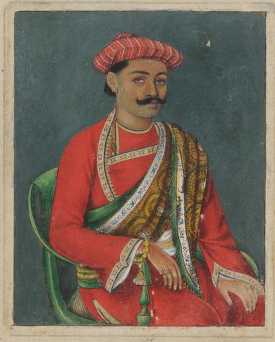 Portret van een jonge man door Indian School