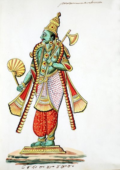 Rama-met-de-Bijl (Parashurama) door Indian School