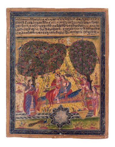 De muzikale modus, Vasant, c.1675 door Indian School