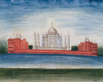 De Taj Mahal in Agra door Indian School