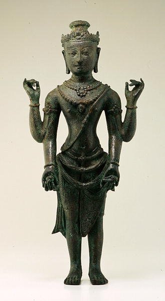Beeld van Vishnu, uit Java door Indonesian School