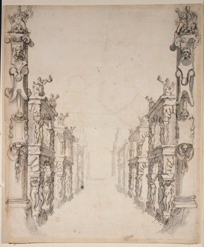 Het huis van Oceanus door Inigo Jones