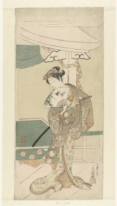 Acteur als danseres door Ippitsusai Bunchō