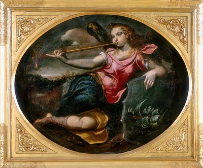 Roem, werk van Ippolito Scarsella, ook bekend als lo Scarsellino, bewaard in de Galleria Estense in Modena door Ippolito Scarsella