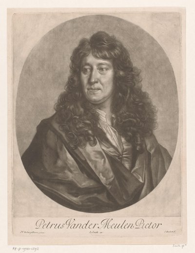 Portret van Pieter van der Meulen door Isaac Beckett