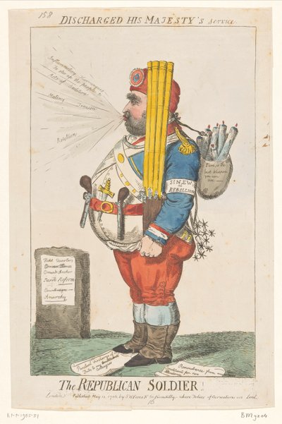 Spotprent op Charles James Fox, 1798 door Isaac Cruikshank