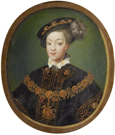 Edward VI, koning van Engeland door Isaac Oliver
