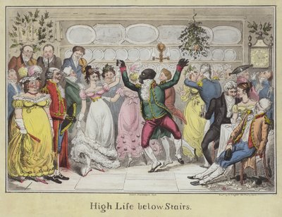 Hoog leven beneden trappen door Isaac Robert Cruikshank