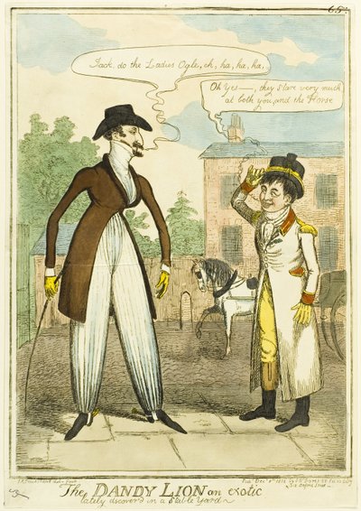 De Dandy Lion, een exotische laatste tijd ontdekt in een stal door Isaac Robert Cruikshank