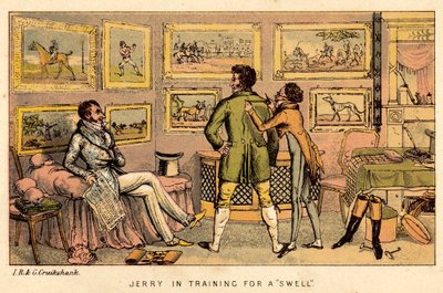 Jerry in training voor een dandy door Isaac, Robert and George Cruikshank