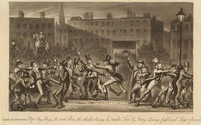 Leven in Londen door Isaac, Robert and George Cruikshank