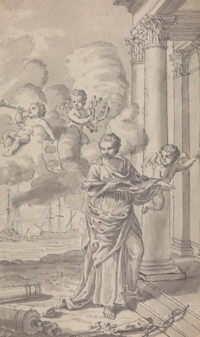 Frontispice voor Town and Country Magazine, voor Vol. III voor 1771, No. 1 door Isaac Taylor
