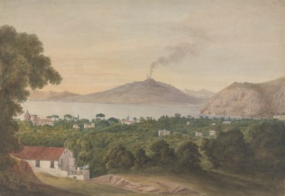 Vesuvius over de Baai van Napels door Isaac Weld