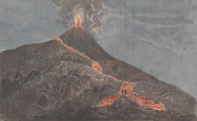 Vesuvius in uitbarsting door Isaac Weld