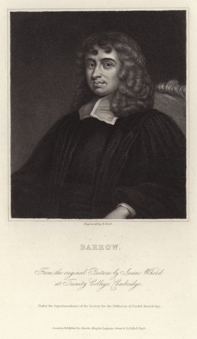 Portret van Isaac Barrow door Isaac Whood