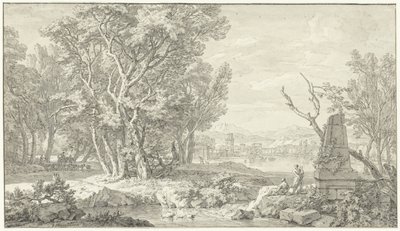 Arcadisch landschap door Isaac de Moucheron