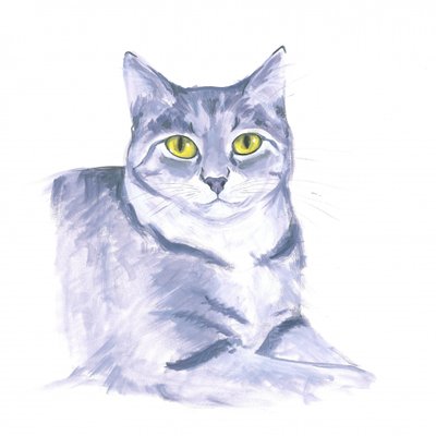 Oplettende kat door Isabelle Brent