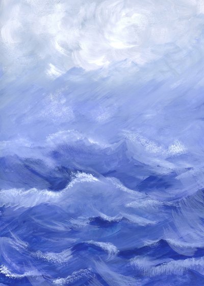De ruwe zee door Isabelle Brent
