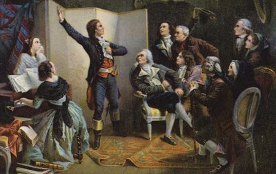 Claude Joseph Rouget de Lisle zingt La Marseillaise door Isidore Pils