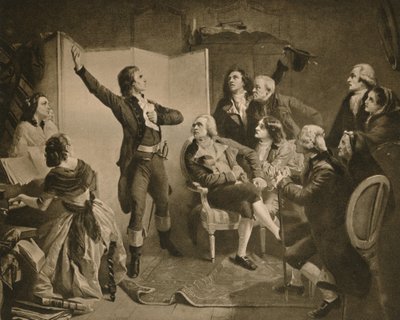 Het eerste zingen van de Marseillaise, 1895 door Isidore Pils