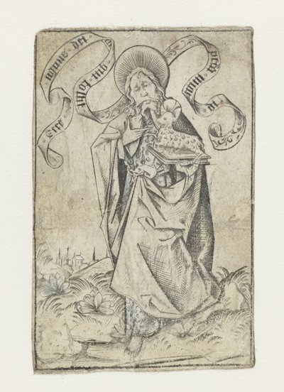 Johannes de Evangelist door Israhel van Meckenem