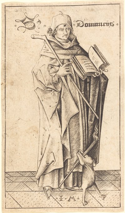 Heilige Dominicus door Israhel van Meckenem