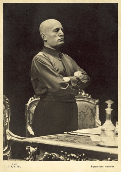 Benito Mussolini door Italian Photographer
