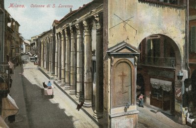 Zuilen van San Lorenzo, Milaan door Italian Photographer