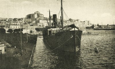 Panorama vanuit de haven (z/w foto) door Italian Photographer