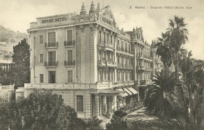 San Remo, Italië, Grand Hotel Belle Vue door Italian Photographer