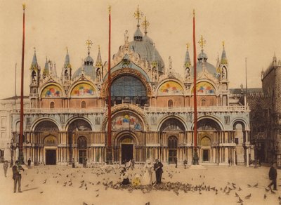 Venetië / Venice: Chiesa S Marco (ingekleurde foto) door Italian Photographer