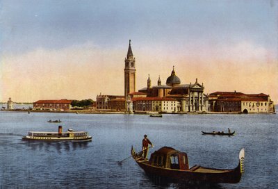 Venezia / Venetië: Isola S Giorgio (ingekleurde foto) door Italian Photographer