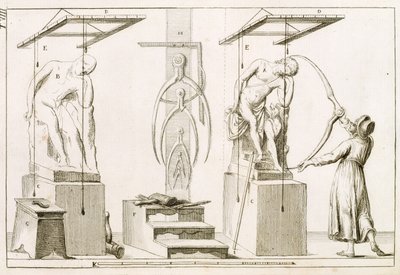 Een Beeldhouwersatelier, c.1800 door Italian School