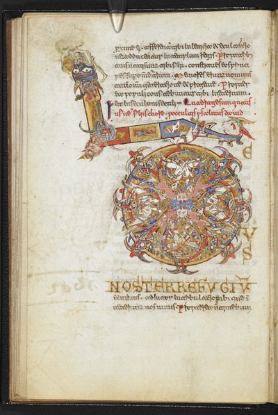 Add. 18859 fol.24v uit de Monte Cassino Psalter door Italian School