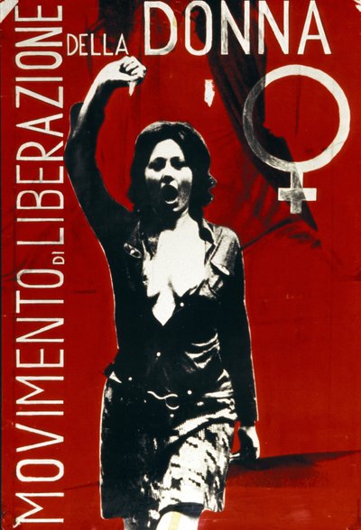 Italiaanse poster voor de vrouwenbevrijdingsbeweging. door Italian School