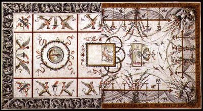 Alternatieve ontwerpen voor een neoklassiek plafond, c.1800 door Italian School