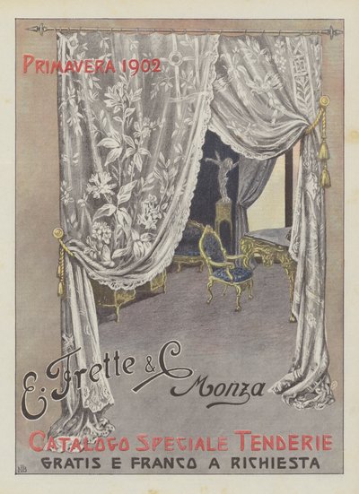 En Frette  C (kleurenlitho) door Italian School