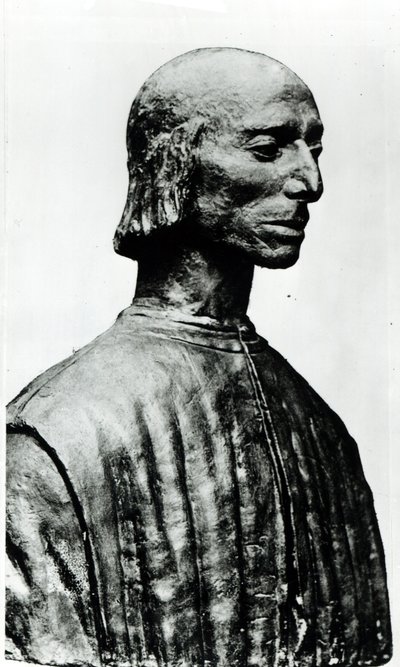 Buste van Niccolo Machiavelli (1469-1527) door Italian School