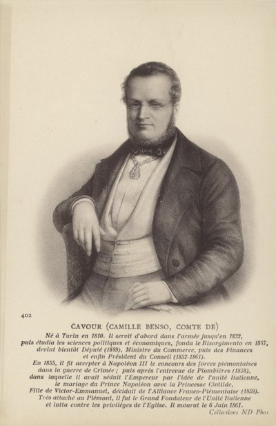 Camillo Benso door Italian School