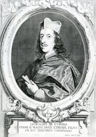 Kardinaal Leopold de Medici (1617-1675) door Italian School