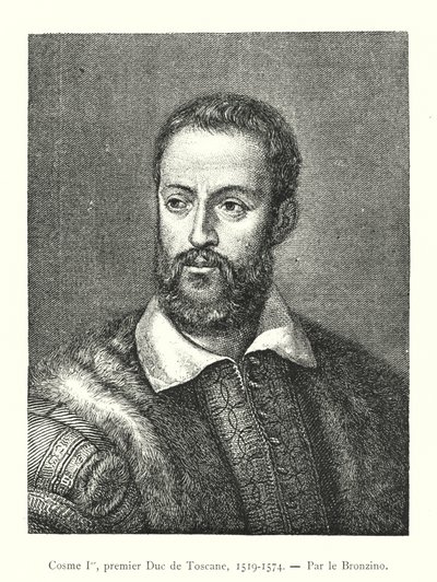 Cosimo I, eerste hertog van Toscane door Italian School