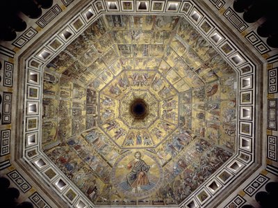 Koepel van het Baptisterium van San Giovanni door Italian School