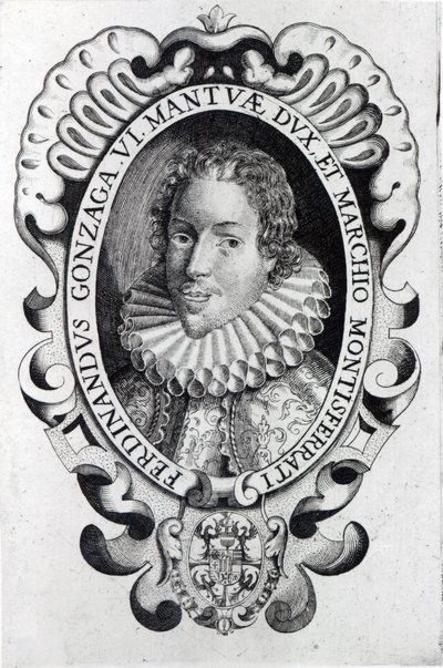 Ferdinando Gonzaga, Hertog van Mantua (gravure) door Italian School